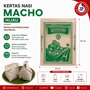 Kertas Nasi Coklat merk Macho Hijau