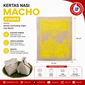 Kertas Nasi Coklat merk Macho Kuning