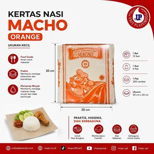 Kertas Nasi Coklat merk Macho Orange