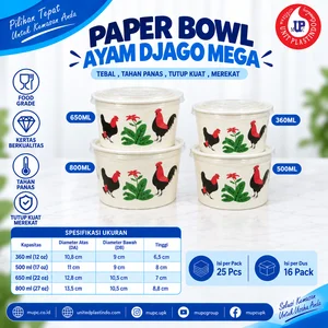 Paper Bowl Ayam Djago Mega 360 500 650 800 ml