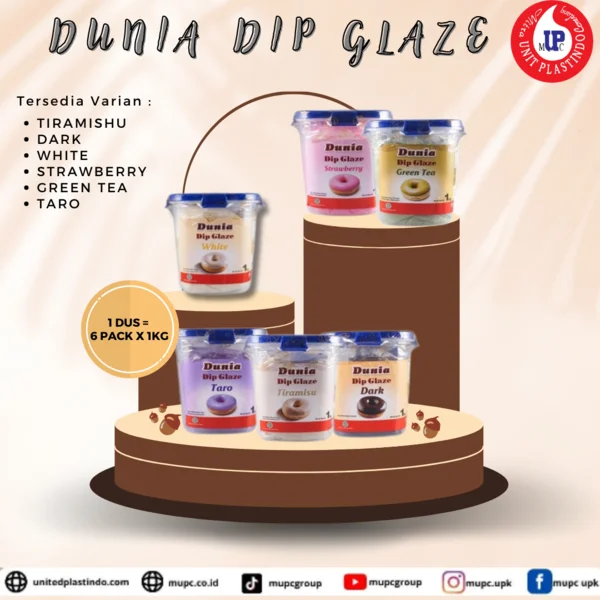 SELAI DUNIA DIP GLAZE 1KG SEMUA VARIAN