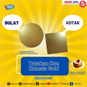 TATAKAN KUE KUMALA EMAS GOLD CAKE BOARD