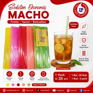 Sedotan ekonomis macho warna warni