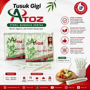 Tusuk gigi atoz steril @250pcs
