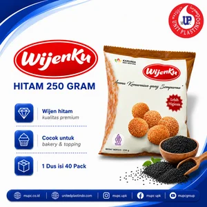 WijenKu Black Sesame Seeds 250g For Bakery and Toppings