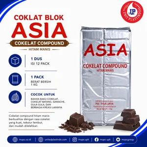 Cokelat Compound Asia Hitam Manis 1Kg / Coklat Blok Asia