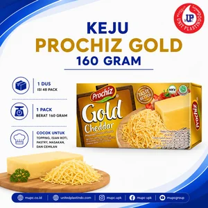 Keju Cheddar Olahan Prochiz Gold 160 Gram
