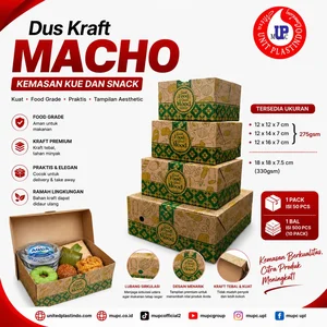 Dus Kraft MACHO – Kemasan Kue & Snack Food Grade
