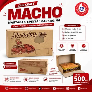 Dus Kraft Martabak MACHO – Kemasan Martabak Food Grade