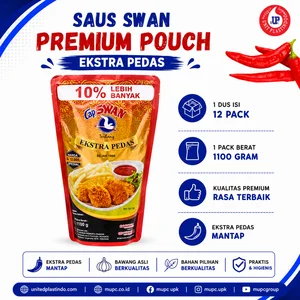 Saus Sambal Cap Swan Premium Pouch Ekstra Pedas 1100 Gram