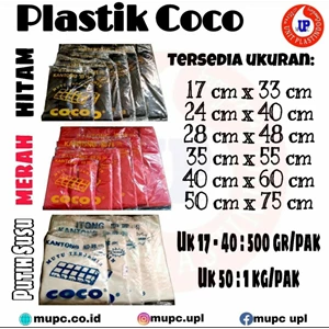 Kantong Plastik Kresek Coco Merah / asoi merah / kantong kresek