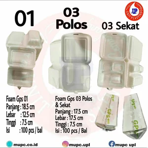 Kotak Makan Styrofoam Gps / Gosyen Polos Dan Sekat / foam