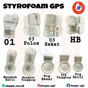 Kotak Makan Styrofoam Gps / Gosyen Polos Dan Sekat / foam