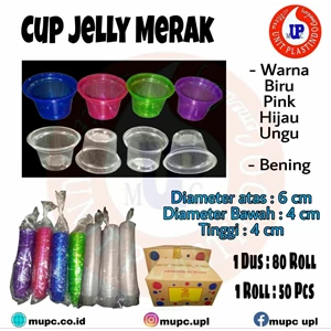  Plastic Cups Cup Jelly Color & Color