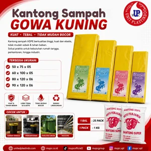 Hdpe Kantong Sampah Plastik Kuning Gowa