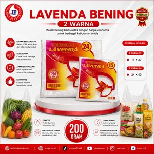 Kantong Plastik Kresek bening Lavenda 2 Warna