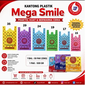 Various Size Mega Smile Hd Plastic Bags