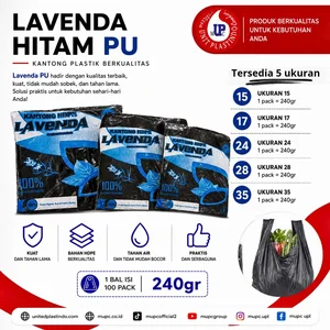 Kantong Plastik HDPE Lavenda Hitam PU 240 Gram