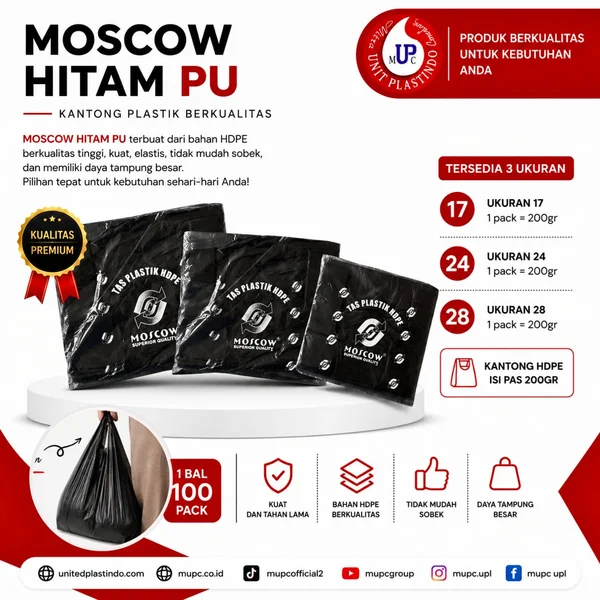 Kantong Plastik Kresek Hd Moscow Putih 