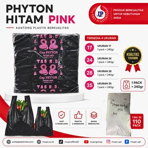 Kantong Plastik Kresek Hd Hitam Phyton Pink