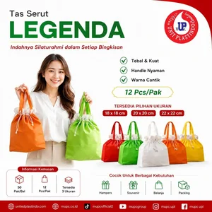 Tas Serut Legenda Kantong Hampers Souvenir Tebal Kuat Isi 12 Pcs