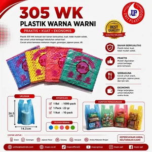 Plastik Warna-Warni 305 WK – Kantong Plastik Praktis dan Ekonomis 