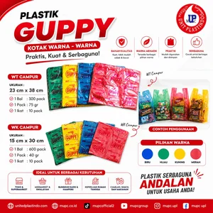 Kantong Plastik Kresek Hd Guppy Kotak Warna Campur