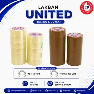 Lakban United 45 mm 60 Yard & 48 mm 100 Yard