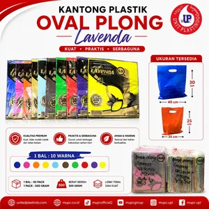 Kantong Plastik Ovale Plong Lavenda