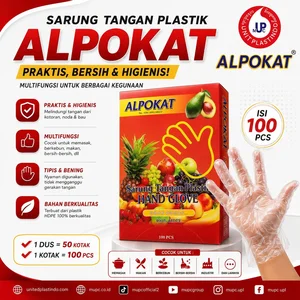 Sarung Tangan plastik merk Alpukat