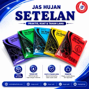 Jas Hujan Plastik Setelan Mantap Tebal