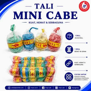 Tali Rafia Plastik Mini Cabe 40 gram