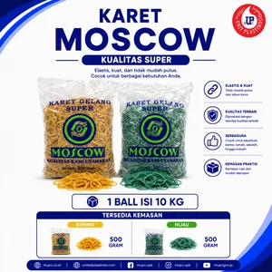 Karet Gelang Moscow Hijau Kuning 500 Gram