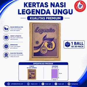 Kertas Nasi Legenda Ungu 27 x 37 cm Pembungkus Makanan isi 200 Lembar