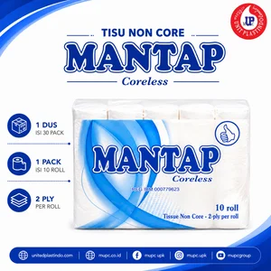 Tisu Toilet Non Core Mantap 10 Roll 2 Ply