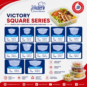 Thinwall Victory Square Series – Wadah Makanan Plastik Food Grade