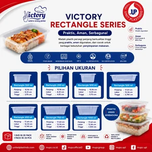 Kotak makan Thinwall Rectangle merk victory