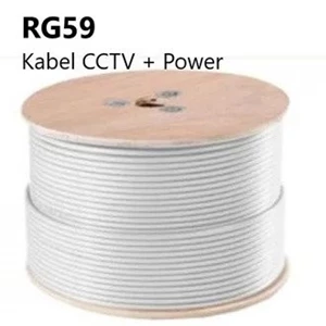 CCTV Cable RG 59 + Power Coaxial Type 9105 White 305m Brand Belden