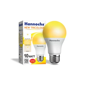 Lampu LED Bulb New Tricolour Hannochs / LED Bulb Hannochs 3 Warna 10 Watt