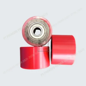 Recover Roll D. 85 x 103 x 70mm Mat  PU Warna Merah Hard 90