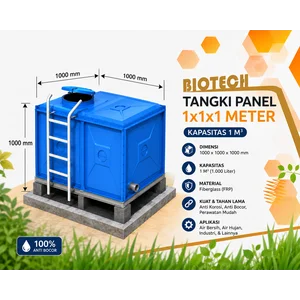  Tangki Panel 1000 liter 1 m3 model kotak