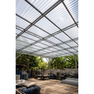 Atap Fibreglass atau Rooflight atap penerangan tembus cahaya