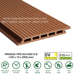 Panel Dinding WPC Kayu Outdoor
