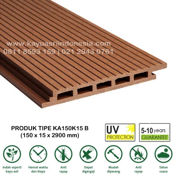 Panel Dinding WPC Kayu Outdoor