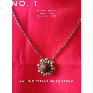 Kalung Titanium Stainless Steel Panjang
