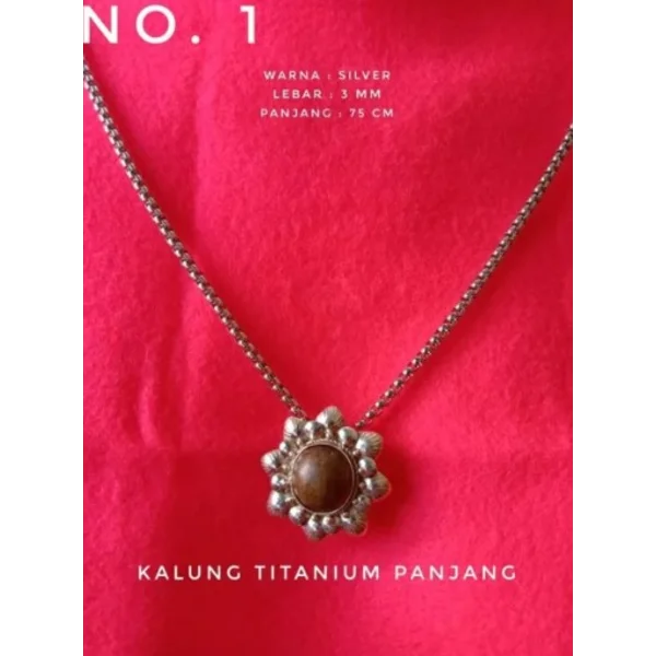 Kalung Titanium Stainless Steel Panjang