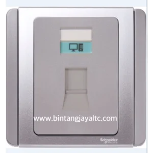 Outlet Data Cat 5E Neo Silver 1 Gang E3031RJ5E - GS
