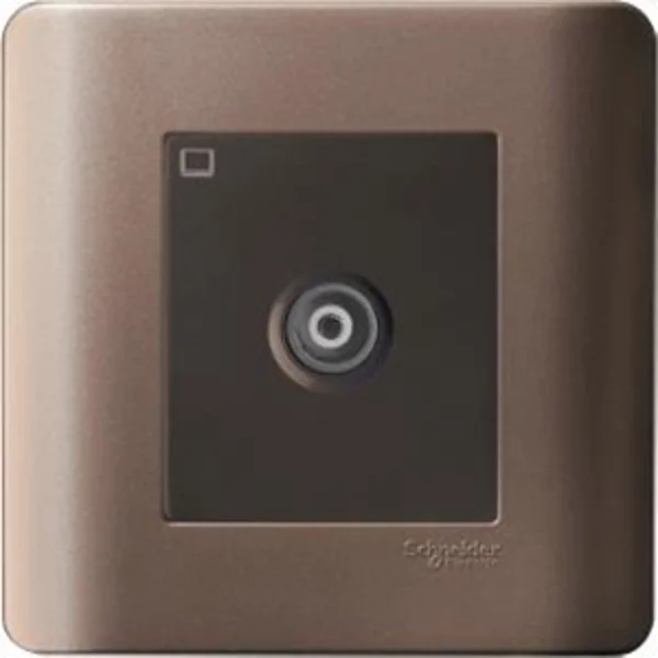 1 Gang Outlet TV Zencelo Silver Bronze E8431TVM_SZ