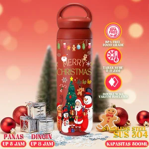 Hampers Natal Premium - Tumbler Edisi Natal - Botol Minum Tahan Panas dan Dingin
