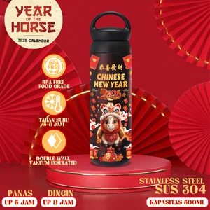 TUMBLER IMLEK SHIO KUDA - BOTOL AIR MINUM EDISI IMLEK - Vacuum Tumbler CHINESE NEW YEARS 